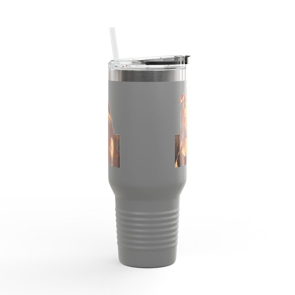 “QueenOreo Cozy Travel Mug ☕ | Cute Anime Girl Design | 40oz Insulated Cup