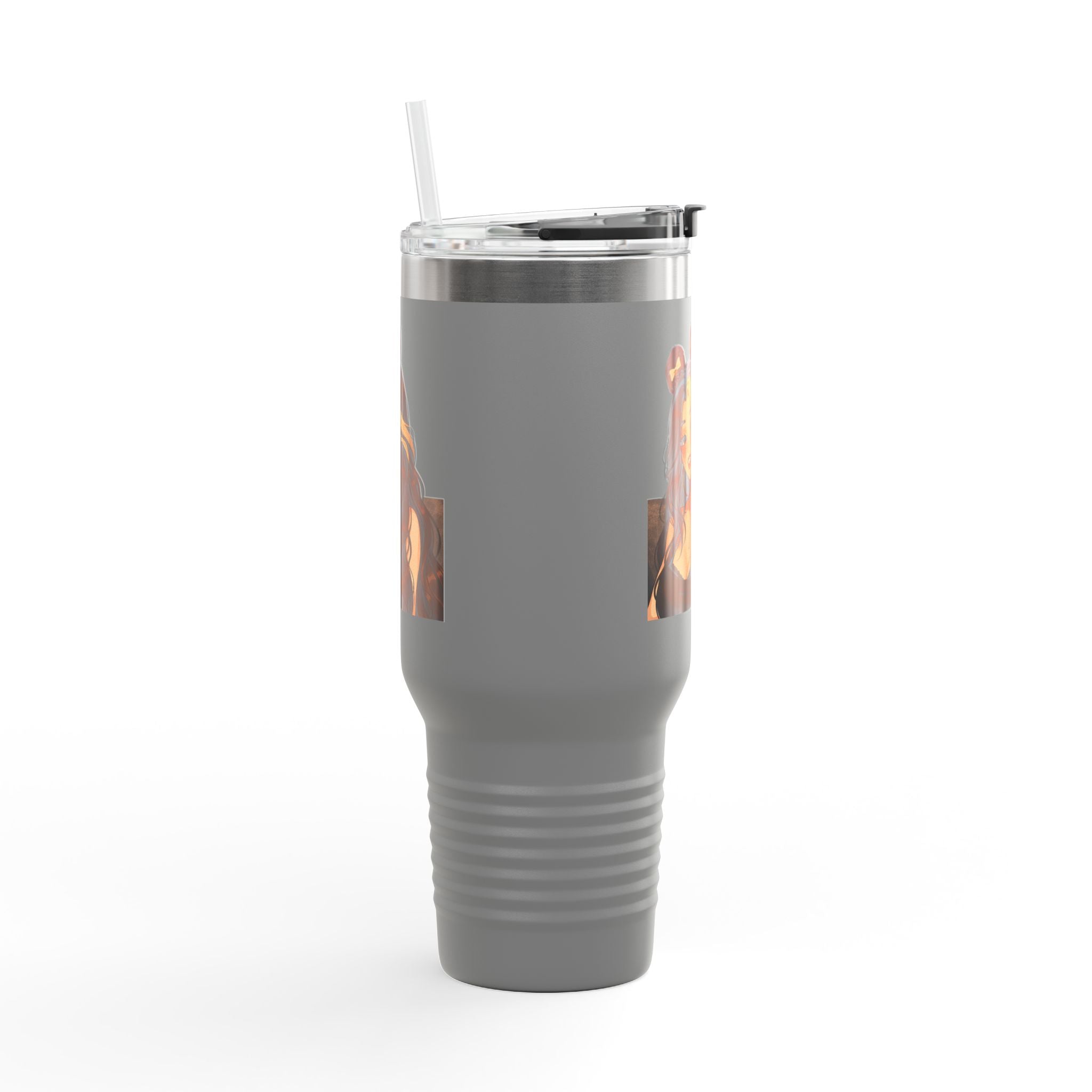 “QueenOreo Cozy Travel Mug ☕ | Cute Anime Girl Design | 40oz Insulated Cup