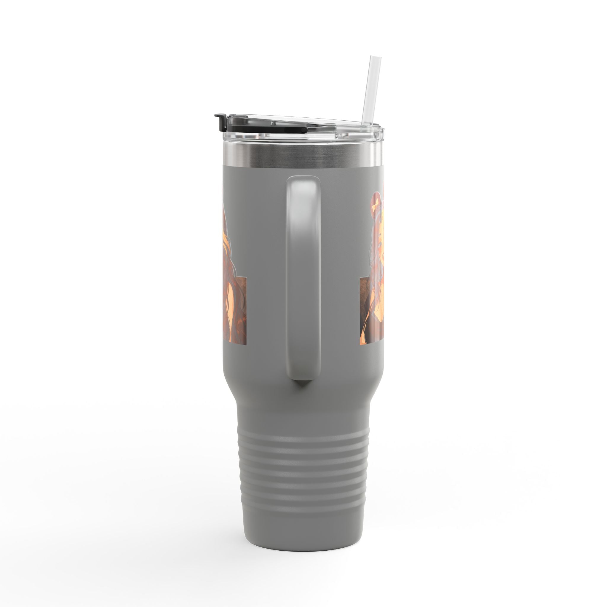 “QueenOreo Cozy Travel Mug ☕ | Cute Anime Girl Design | 40oz Insulated Cup