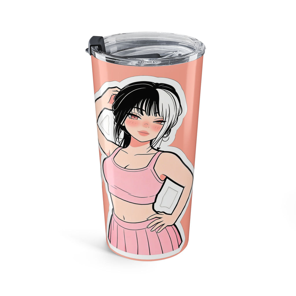 🔥 Peachy Heat – Cute Anime Girl Tumbler 🔥