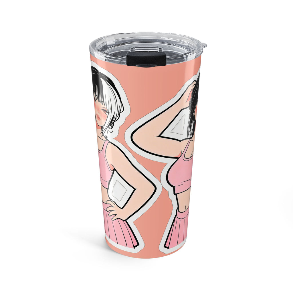 🔥 Peachy Heat – Cute Anime Girl Tumbler 🔥